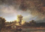 REMBRANDT Harmenszoon van Rijn Landscape with a Stone Bridge (mk33) oil painting